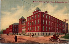 1911 Manual Training High School Indianapolis Indiana IN Majestic Pub Postcard - £15.99 GBP