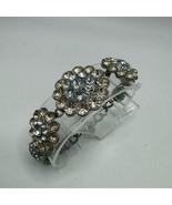 Abercrombie &amp; Fitch Silver Tone Embellished Statement Bracelet Vintage - $462.28 MXN