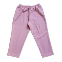 Alia Pull On Elastic Waist Pants Sz 22WP Pink High Rise 27.5&quot; Inseam - £17.59 GBP