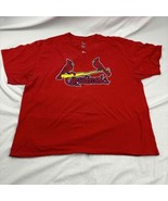 Majestic Mens Basic T-Shirt Red MLB St. Louis Cardinals #13 Carpenter 2XL - £11.68 GBP