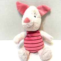 Disney Parks Plush Winnie The Pooh Piglet Soft Cuddly Lovey Stuffed Animal 9&quot; - £9.90 GBP