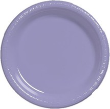 Creative Converting Touch of Color 20 Count Plastic Lunch Plates, Luscious Laven - £12.98 GBP