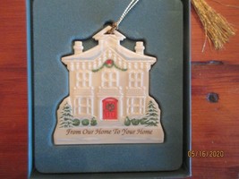 LENOX CHRISTMAS ORNAMENT &quot;OUR  HOME TO YOURS&#39; - £6.08 GBP