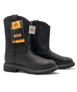 Ariat Men&#39;s Size 7 Black Sierra Roper Toe SR EH Safety Work Boot 10002422 - $159.99