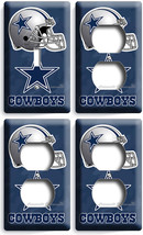 DALLAS COWBOYS FOOTBALL TEAM LIGHT SWITCH 3 OUTLET PLATE SET MAN CAVE RO... - $39.98