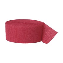 24m Red Crepe Paper Party Streamer  - $4.00