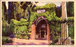 The Tomb of George Washington Mount Vernon Virginia Vintage Postcard c1934  (C8) - £4.38 GBP