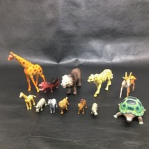Mixed Lot Small &amp; Medium Plastic Zoo Safari Jungle Animal Figures Toy  1... - $13.61