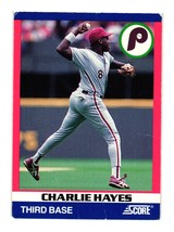 1991 Score 100 Superstars #19 Charlie Hayes Philadelphia Phillies - £1.10 GBP