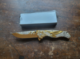 Falcon Knife Gold Eagle Pocket Knife - $39.59
