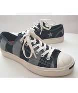 Converse Jack Purcell Black Gray Stars &amp; Stripes Lace-Up Sneakers M6.5/W... - $82.21 CAD