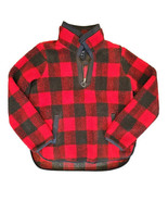 Abercrombie And Fitch Pull Over Plaid Sherpa 1/4 Quarter Zip Womens Size... - $570.82 MXN