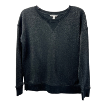 American Eagle Outfitters Womens Pullover Sweatshirt Black Marled Long S... - £5.46 GBP