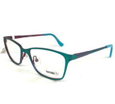 Kensie Girl Eyeglasses Frames Brunch EM Matte Turquoise Blue Purple 48-15-130 - £36.60 GBP