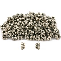 Daisy Spacer Bali Bead Antique Silver Plated Approx 100 - £16.55 GBP