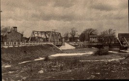 Old &amp; New Bridges Over Sandy CREEK-AT Kendall Mills Vintage Postcard BK49 - £3.12 GBP