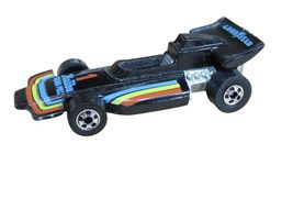 Hot Wheels Formula 5000 Malibu Grand Prix Promo 1977 Black Goodyear HK Base - $8.41