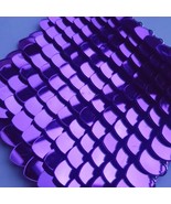 500pcs Medium Mirror Purple Acrylic Plastic Scalemail Scales Bulk Suppli... - £66.45 GBP