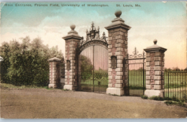 Main Entrance Francis Field University of Washington St Louis Missouri Postcard - £5.22 GBP