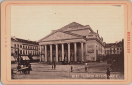 c1900 Bruxelles Brussels 1856 Royal Theater Photo Cabinet Card Photograph J N Br - £15.63 GBP