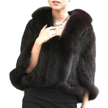 Autumn Winter Ladies&#39; Genuine Mink Shawls Collar Women Pashmina Wraps Br... - £134.81 GBP