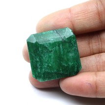 89Ct Natural Brazilian Green Emerald Square Cut Gemstone - £25.11 GBP