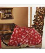 Holiday Time Red Snowflake Christmas Bike Gift Bag Large Jumbo Big Giant... - £11.00 GBP