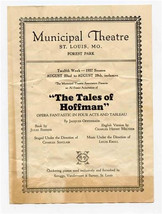 1927 St Louis Municipal Theatre Program The Tales of Hoffman  - $21.78