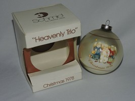 Heavenly Trio Christmas Ornament Schmid 1978 Music Angel Sister Berta Hummel 70s - £9.39 GBP
