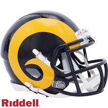 *SALE* LOS ANGELES RAMS 1981-1999 THROWBACK SPEED MINI NFL FOOTBALL HELMET! - £26.14 GBP