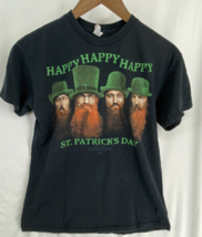 Duck Dynasty Happy St Patrick&#39;s Men&#39;s Black Short Sleeve T-Shirt Unisex Size M - £11.05 GBP