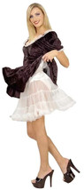 FORUM 19" SEXY WHITE CRINOLINE SLIP PETTICOAT SIZE 14/16 COSTUME ACCESSO... - $14.73