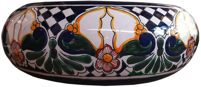 Primary image for Mexican Ceramic Bathroom Sink "Aurora"