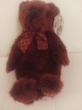 Russ 100th Anniversary Teddy Bear Burgundy Spendor Approx. 10&quot; Tall Russ Bearie - £31.96 GBP