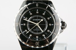 Chanel J12 Diamond Dial Steel Black Ceramic H0685 Automatic Wrist Watch - £3,798.16 GBP