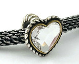 Brighton Corina Ring Charm, JC2681 Silver Finish/Clear Crystals, New - $19.94