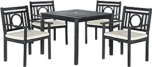 Safavieh PAT6721K Collection Montclair Grey and Beige 5 Pc Outdoor Dinin... - £675.60 GBP