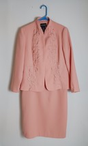 Vintage K&amp;COMPANY Sleeveless Dress With Jacket Embroidered Peach Women&#39;s... - $555.76 MXN