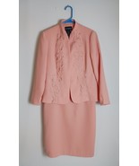 Vintage K&amp;COMPANY Sleeveless Dress With Jacket Embroidered Peach Women&#39;s... - $555.76 MXN