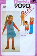 Simplicity 9090 Vintage Sewing Pattern, Child&#39;s &amp; Girls&#39; Skirt, Pants and Lined  - £7.69 GBP