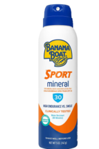 Banana Boat 100% Mineral Sunscreen Sport Continuous Spray SPF 30 5.0oz - £25.85 GBP