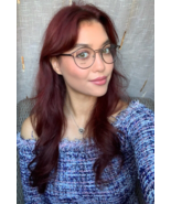 PRADA VPR 6T2 VHJ-1O1 52mm Black Round Oversized Women's Eyeglasses Frame  - $229.99