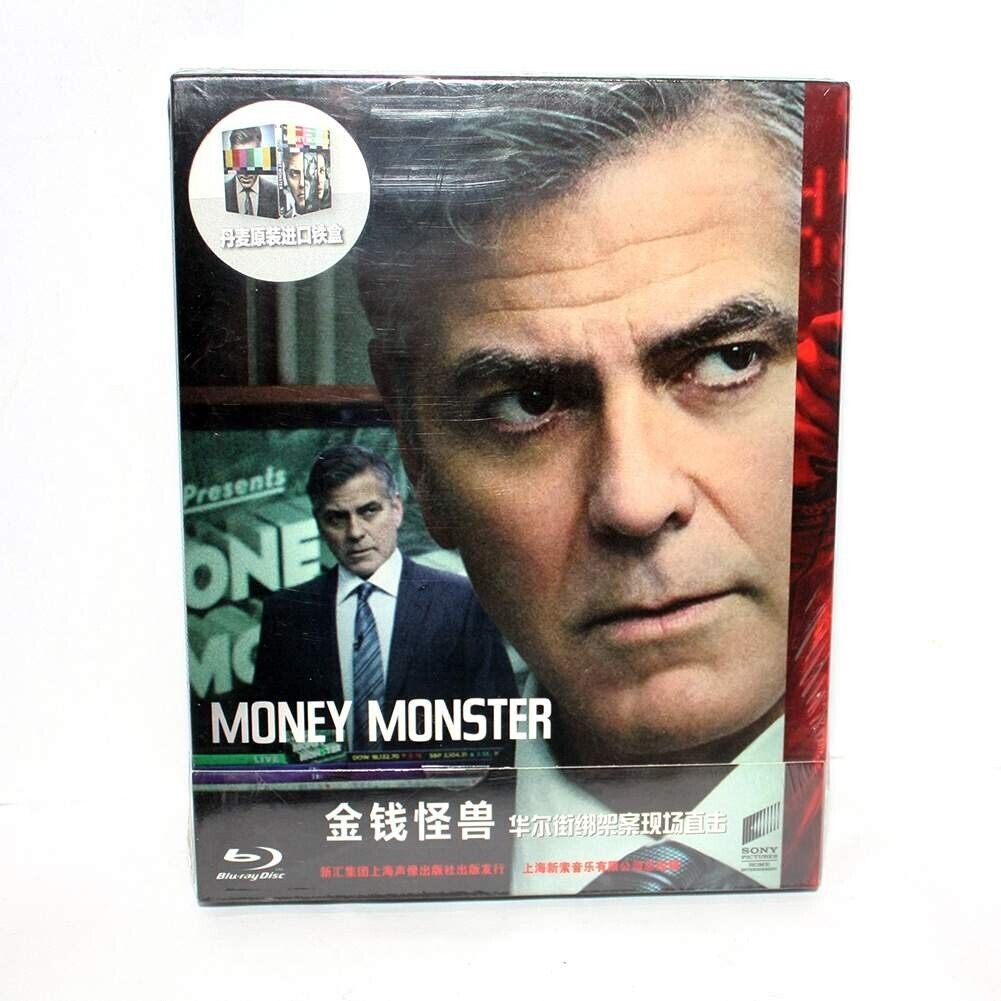 New Sealed Movie Mone Monster Steelbook Iron box BD Blu-ray BD50 Chinese - $31.67