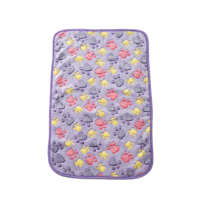 Cute Warm Pet Bed Mat Cover Towel Handcrafted Cat Dog Fleece Soft Blanket - £12.58 GBP