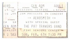 Aerosmith Concert Ticket Stub February 6 1983 Cedar Rapids Iowa - £43.37 GBP