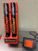 Ramset Trakfast Dual battery charger with 2 batteries tested free shipping - $198.00