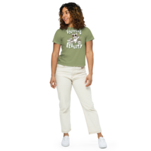 Women’s High-Waisted T-Shirt – Escaping Artichoke - $937.58 MXN