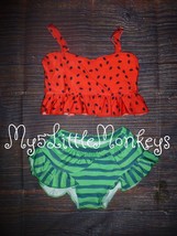 NEW Boutique Watermelon Ruffle Bikini Swimsuit - £6.77 GBP