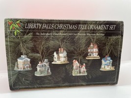 NEW  Liberty Falls Christmas Tree Ornament Set w/ 6 Individually Hand-Painted - £10.11 GBP