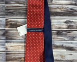 Tommy Hilfiger Tie - Red Blue w/ White Polka Dots - Silk - 58&quot; - Father&#39;... - £15.41 GBP